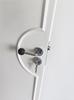 Walnut Wood Vintage-Style Silent Magnetic Door Handle for Indoor Bedrooms