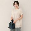Mizqz Loose Fit Hip Cover Boat Neck Summer Knit