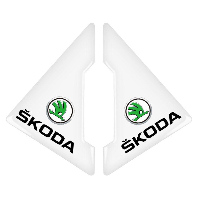 2Pc Car Door Corner Cover Anti-Scratch Protection Sticker Styling for Skoda SCALA Superb Octavia 2 3 A4 A5 Fabia Kamiq Kapoq Kodiaq Rapid