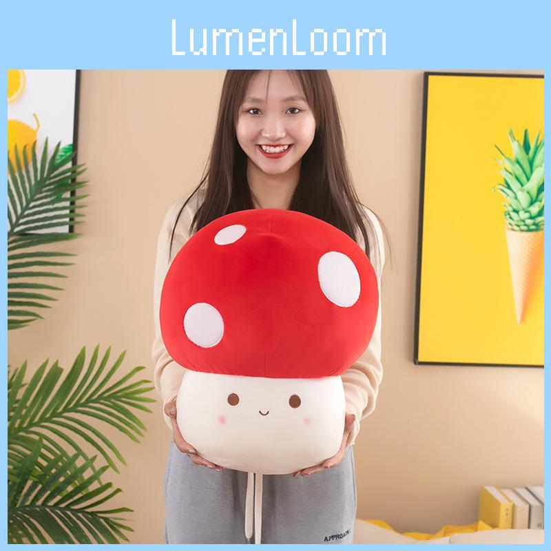 Toy Mushroom Plush Soft Stuffed Doll Cartoon Kids Bedroom Decor Birthday Gift