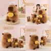 Toy Capybara Plush Chef Design Doll Birthday Gift Party Accessory Decoration