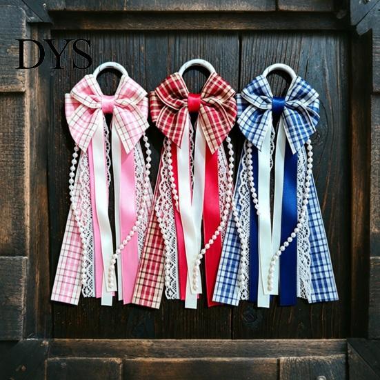 Boho Boot Embellishments 1 Pair Ribbon Bow Charms, Plaid Cowboy Charms Western Accessories with Faux Pearls Lace Ribbons, Women Boots for Cowgirl