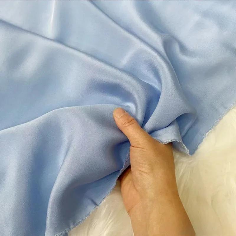 Einfarbig 100% Maulbeerseide 30 Momme Schwerer Seidenkrepp de Chine Stoff Seiden Schwerer Krepp Stoff für Bekleidung Kleider Hosen