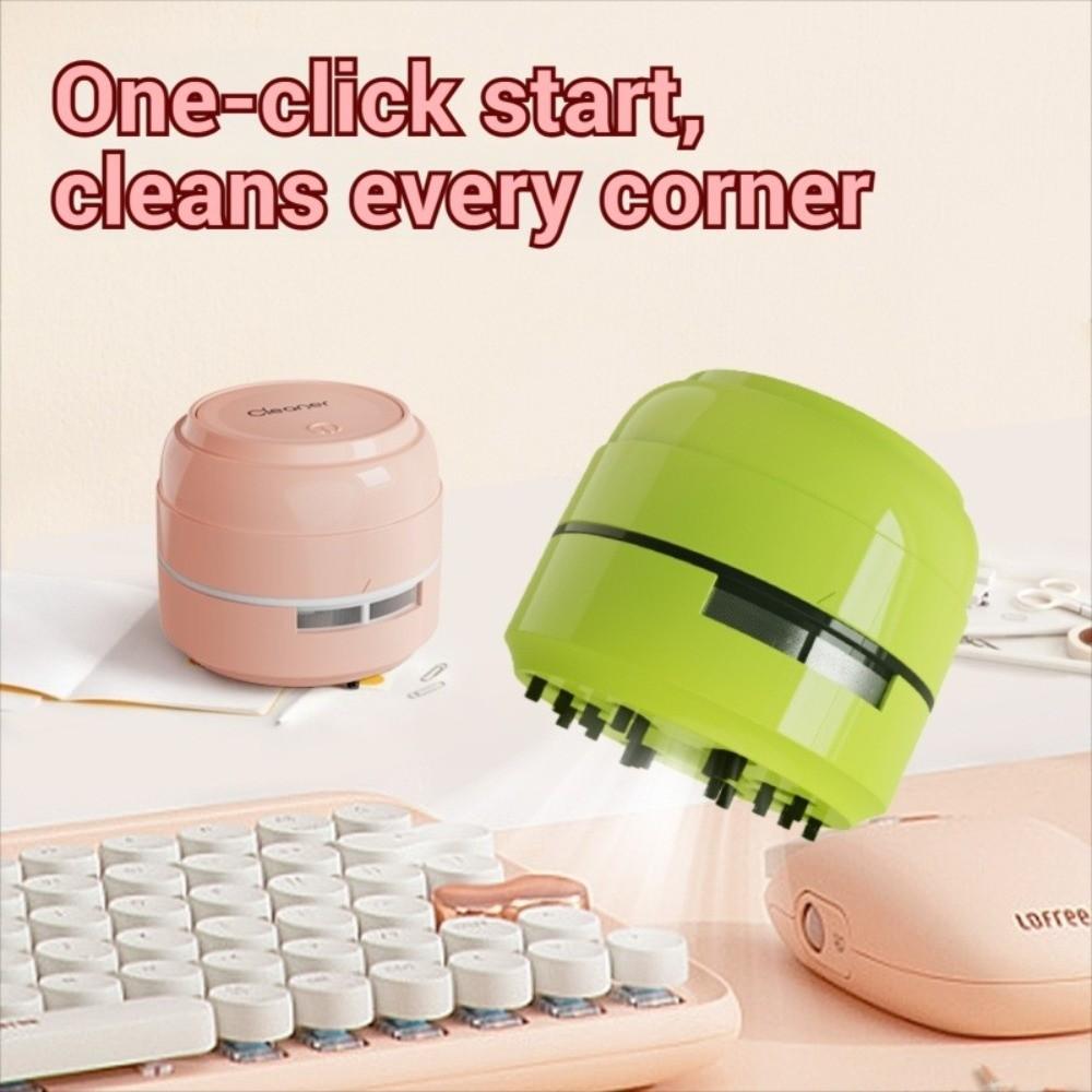 Compact PC Vacuum Cleaner Wireless Eraser Vacuum Low Noise Mini Desk Cleaner Schools