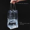 3PCs Portable Clear PVC Coolers Sleeves for Bottles Waterproof Ice Wine Bag with Handle Perfect for Travel and Gifting