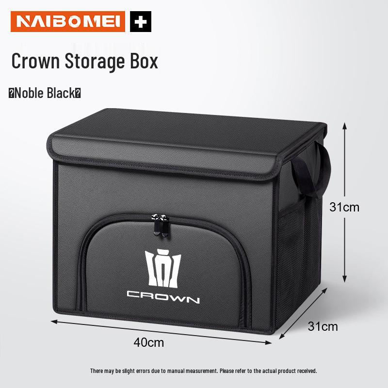Foldable Car Trunk Organizer & Decorative Storage Box for Crown Land Cruiser Vellfire