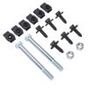 Front Leaf Spring Bracket Mounting Kit with Eye Bolts J Clips K00038 EB Replacement for Camaro Nova 1967 1981