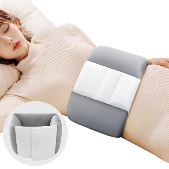 Sleeping Lumbar Support Pillow 360 Degrees Wrap Around Adjustable Lumbar Support Cushion Lower Back Sciatic Nerve Pain Relief Soft
