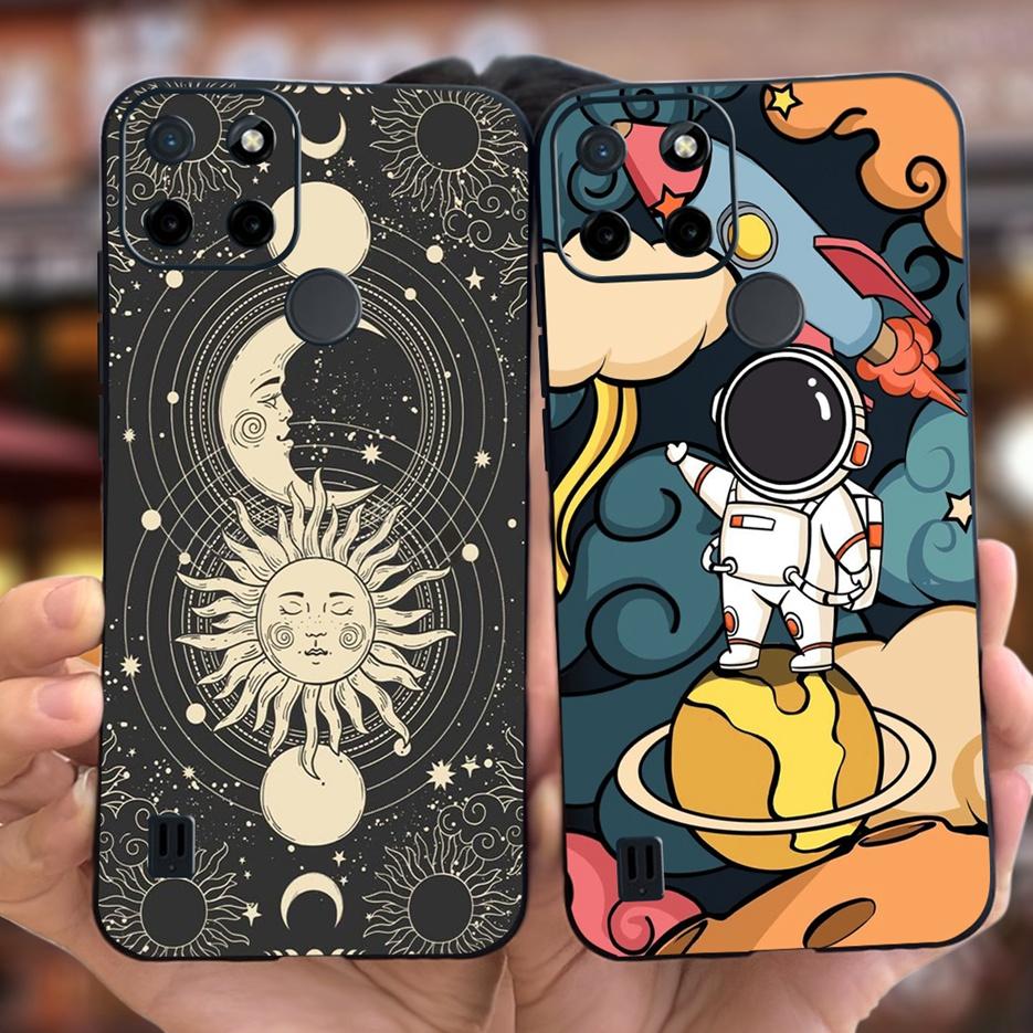 For Realme C21Y Case Realme C25Y Stylish Candy Painted Cover Soft Silicone Phone Case For Realme C21 C 21 Y C25Y RealmeC21 Shell