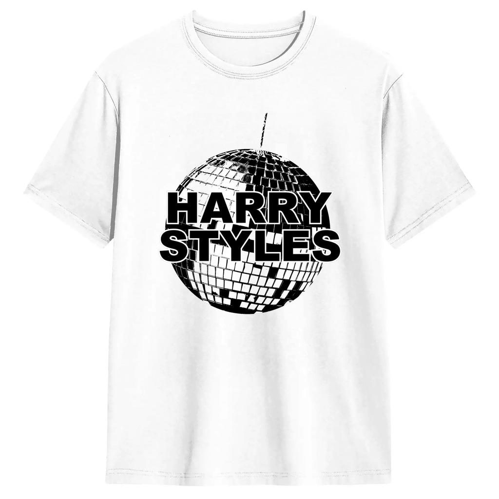 Harajuku T-Shirt Beach Harrys Styles Kiss All The Time Hippie T Shirts Cotton Tee Shirt Men Retro Print Short Sleeve Top Tees