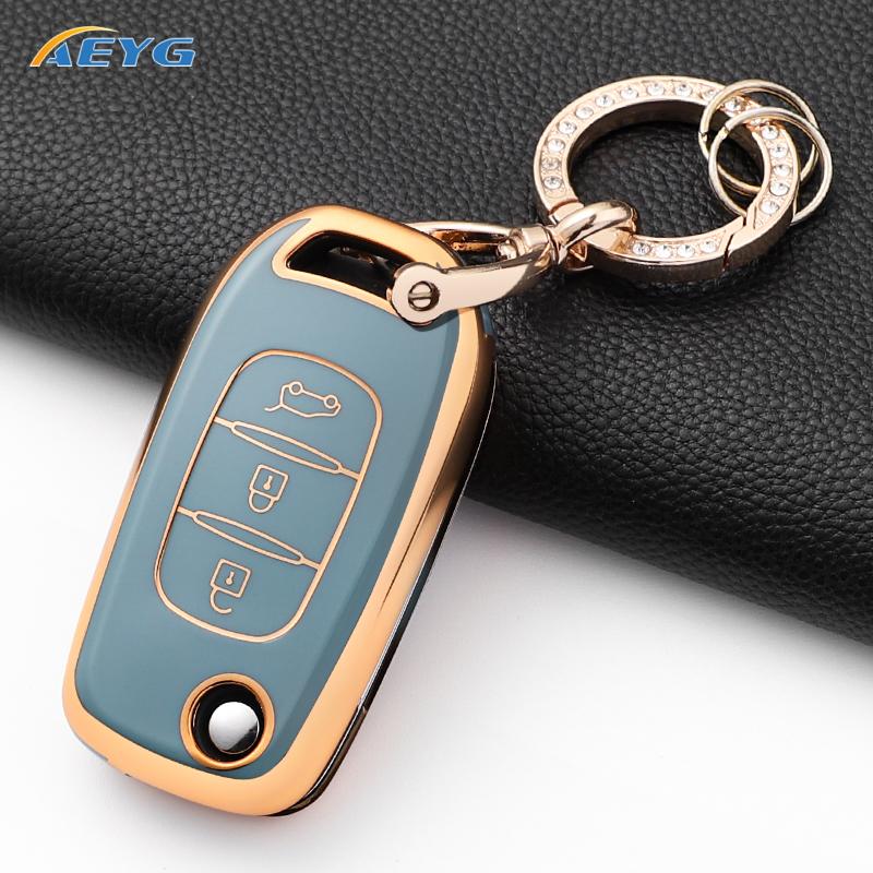 Car Key Case Cover Fob For Lada Vesta Granta Xray Kalina Priora Sedan Sport For Renault Fluence Clio Megane Keychain Accessories