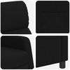 Recliner Chair Black Fabric
