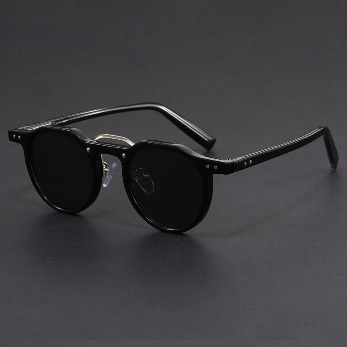 

Retro Metal Frame Oval Sunglasses for Women Men Trendy Punk Round Sun Glasses Luxury Brand Designer Driving Shades Lentes De Sol чорний