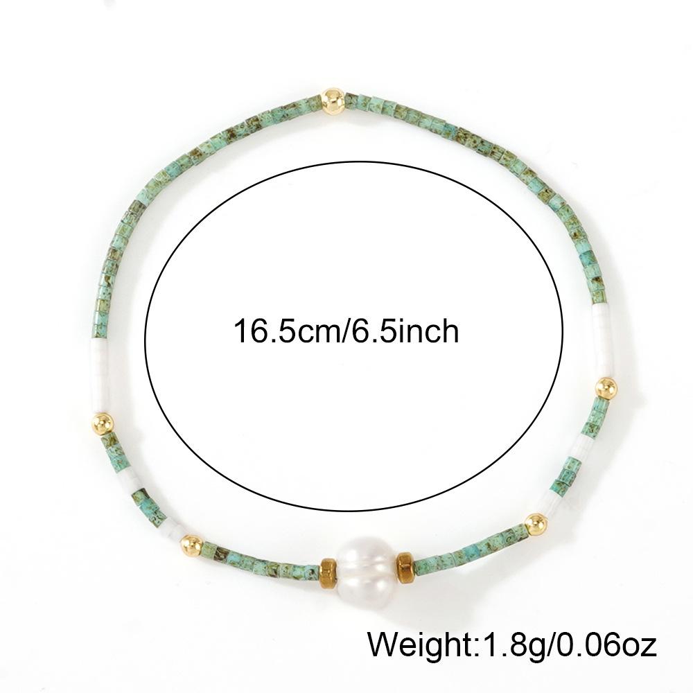 Mini Bead Simulation Pearl Bracelet Bohemian Elastic Beaded Bracelet Jewelry
