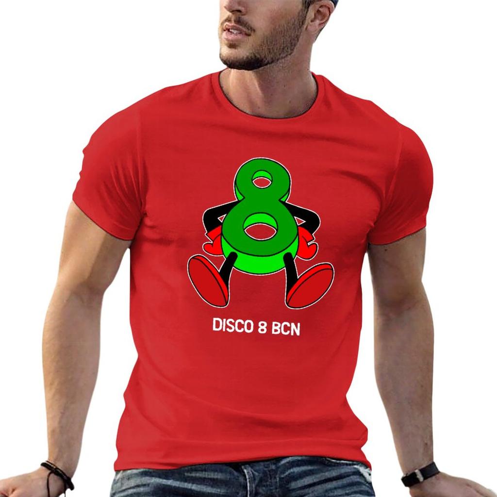 New Disco 8 - Techno Hardcore T-Shirt Graphic T Shirt Kawaii Clothes T Shirts for Men