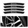 4Pcs Carbon Fiber Car Wheel Tire Hub Rim Sticker Emblem Auto Accessories For Opel OPC Astra K Vectra Corsa Zafira Insignia Mokka