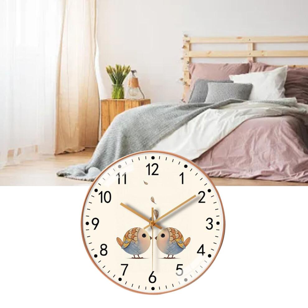 Semplice Orologio da Parete da 8 Pollici Decorazione in Quarzo per la Casa, Ticchettio Silenzioso, Soggiorno Camera da Letto
