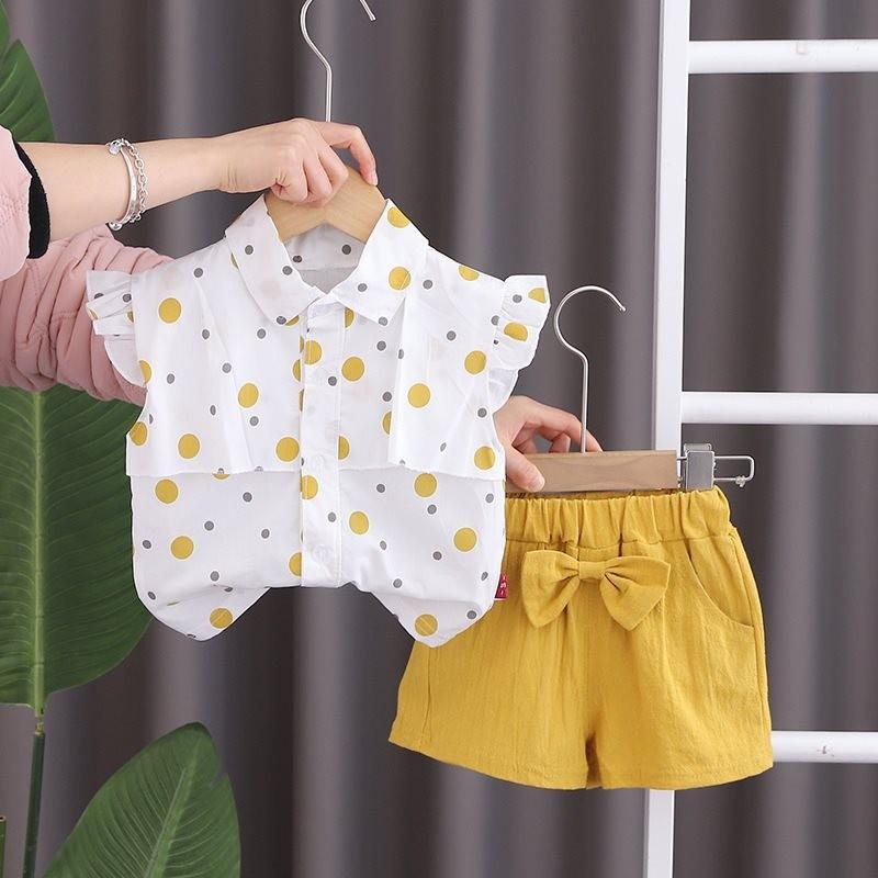 Adorable Soft Cotton Summer Set For Baby Girls Featuring Cute Animal Prints Ideal For Playtime