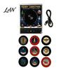 Metal Surface Refrigerator Magnet Record Player Fridge for Christmas Halloween, with 9 Programmable Records, NFC Digital Music Enabled Vinyl