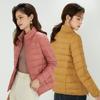 Down Jacket Women's Hooded Light and Thin Short Large Size Lightweight White Duck Down Jacket Pinghu Down Jacket