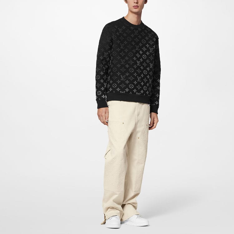 Louis Vuitton Gradient Monogram Fil Coupe Sweatshirt 1AAU85