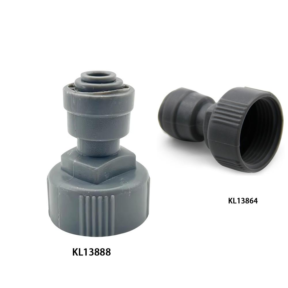 Kegland Barware 6.35/9.5mm X3/4inch Thread Plastic Quick Connector Valve Beer Brewing Household/bar Tool