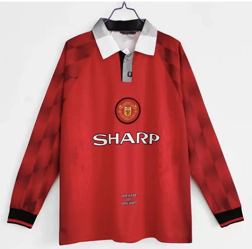Retro Football Jersey Old Collection Club Manchester United, Real Madrid AC Short-sleeved Long-sleeved Football Uniform Can Be Printed