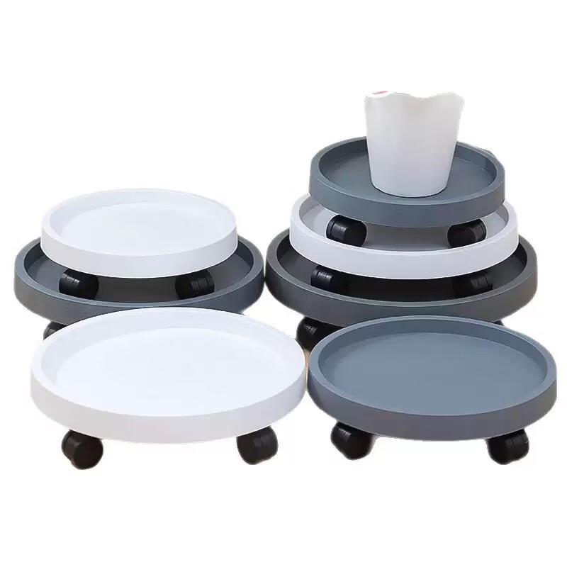 Lvgengren Mobile Plant Pot Caddy with Universal Wheels