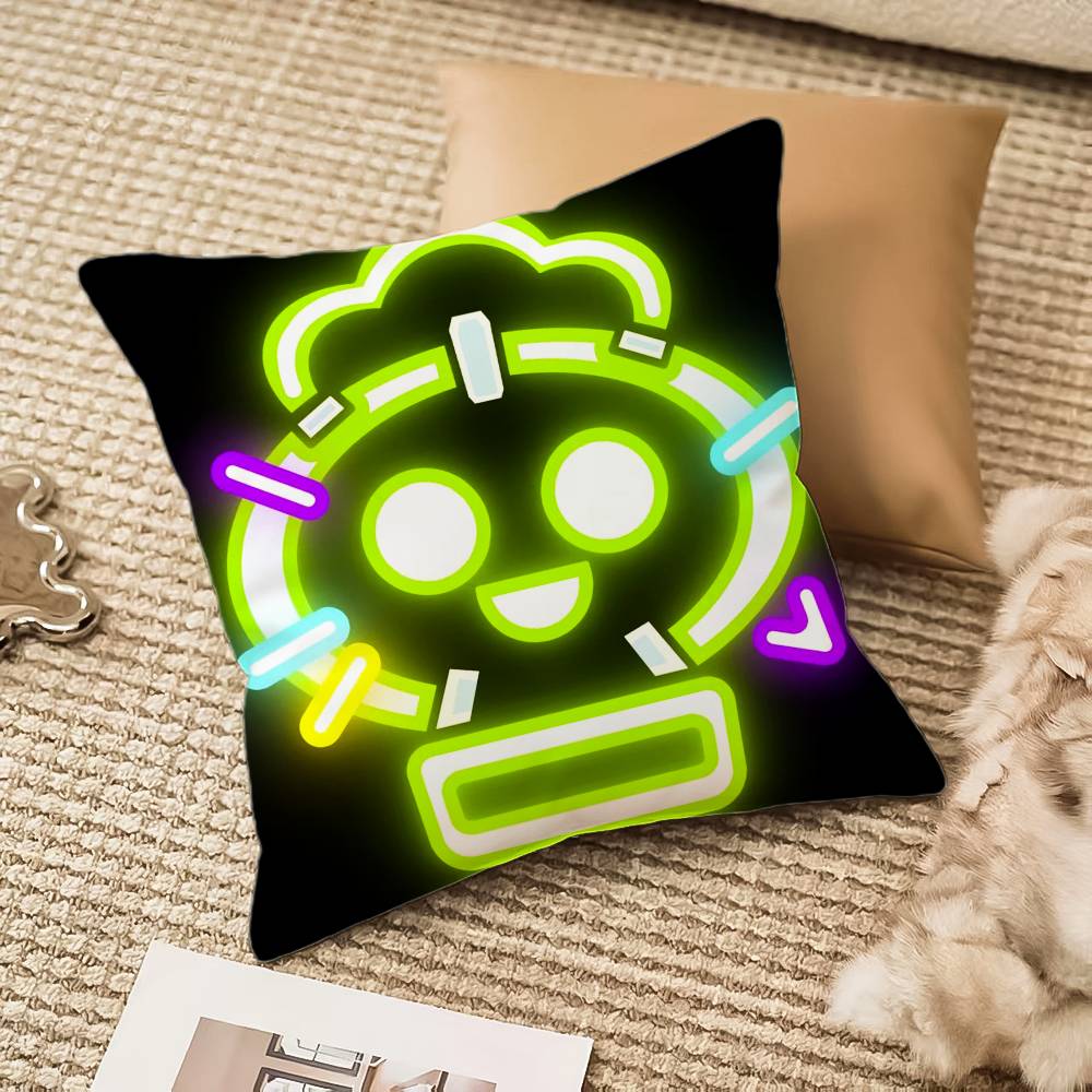 B-Brawl Anime S-Stars Pillow Case Anti-dustmite Pillowcase Invisible Zipper Silky Short Plush Sofa Cushion Cover