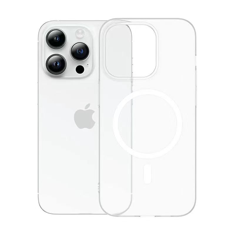 Applicable to iPhone16 magnetic mobile phone case Apple 17PROMAX ice mist skin matte magnetic suction ultra-thin PC anti-drop
