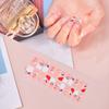 22pcs Sheet Laser Bronzing Full Cover Nail Stickers Long Lasting Tearable Cute Nail Art Wraps Design