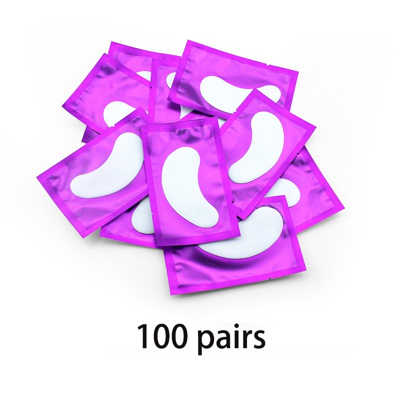 50/100 PCS Patches for Eyelash Extension Under Eye Pads Eyelash Patches Free Sticker False Eyelashe Custom Logo Make Up Tools