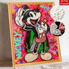 Disney Mickey Mouse Pearl Painting Handmade Diy Pearl Art Painting Vibrant Pop Art Simple Living Room Hanging Painting Decoration