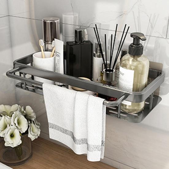 

1 комплект кухонной полки для хранения, кухонные аксессуары без перфоратора, алюминиевый настенный держатель для кухонного органайзера, надежный компактный держатель