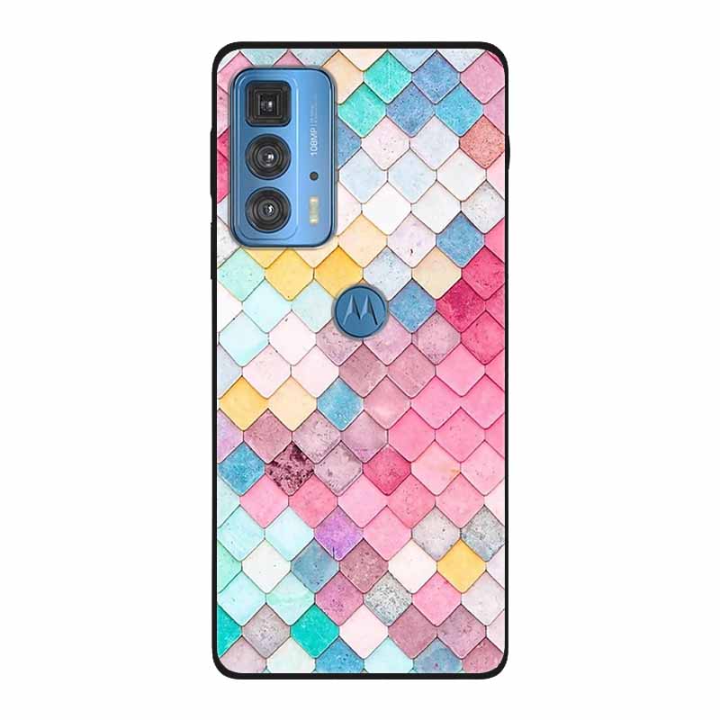 Dla Motorola Moto Edge 20 Pro Lite 5G Case odporny na wstrząsy miękki silikon TPU tylna pokrywa dla Moto Edge20 Fusion Pro etui na telefony śliczne