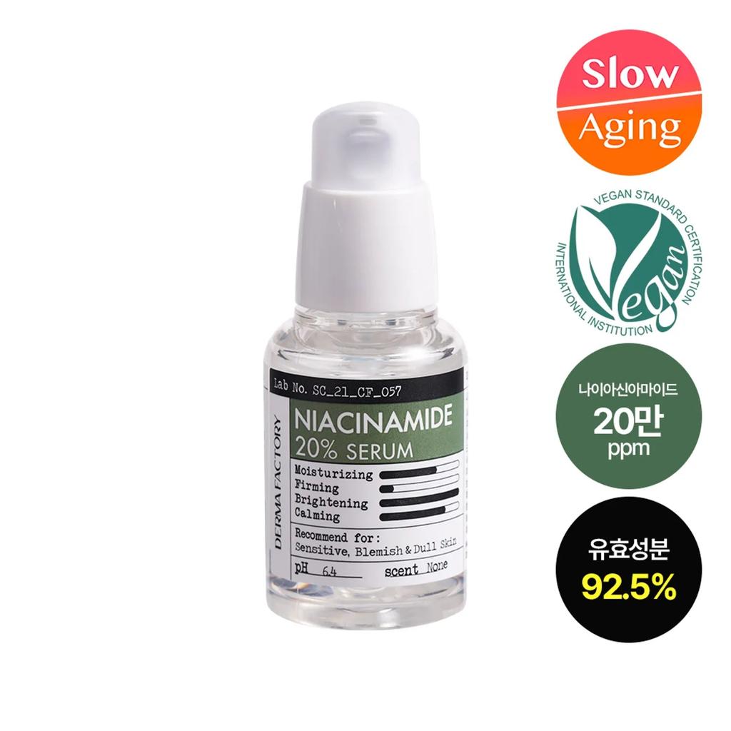 DERMA FACTORY Niacinamid 20% Serum 30ml