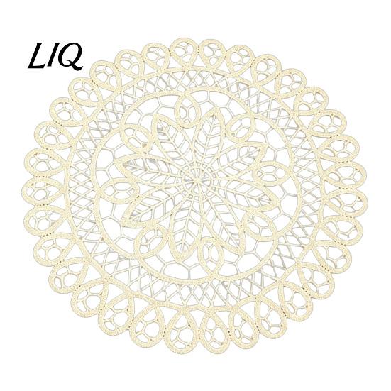 Dessus de table en tissu lavable pour la maison, Sets de table ronds en dentelle florale, Sous-verres brodés, Sets de table, Sets isolants thermiques, Décoration Rétro, Théière, Vase, Salle à manger