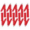10Pcs Test   Crocodiles Clip Brass PVC Insulated Safety Multimeter Clips for 4mm Banana PlugRed