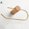 Creative Non-perforated Racks Nordic Toilet Tissue Holder Roll Paper Holder Brass Towel Rack Toilet Paper Dispenser