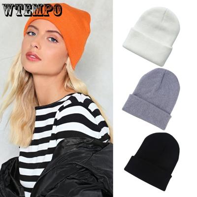 Winter Hats for Unisex New Beanies Knitted Solid Cute Hat Lady Autumn Female Beanie Caps Warmer Bonnet Men Casual Cap Knitted Hat