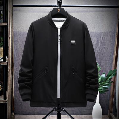Velká pánská bunda na jaro a podzim Loose Fat Big Dad Top Fat Casual Coat