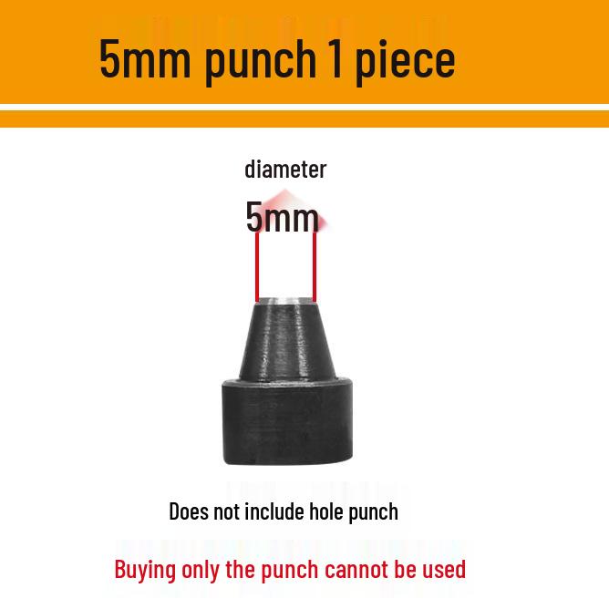 Leather Hole Punch Pliers for Watch Straps and Belts with Transparent Packaging Bag