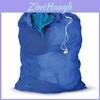 Borsa da Bucato in Rete di Nylon Blu con Coulisse Robusta Per Trasporto Sicuro 63,5 X 91,4 X 91,4 Cm