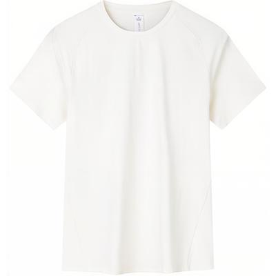 Champion Allwetter-Serie Einfarbig Rundhals Bequem Atmungsaktiv Kurzarm T-Shirt Damen T-Shirts Gardenia-Weiß 162430107-1