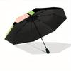 1pc Powerpuff Girls Automatic Folding Umbrella  Lightweight Design, Self-Opening/ Closing, Durable Windproof Travel Umbrella A0826042
