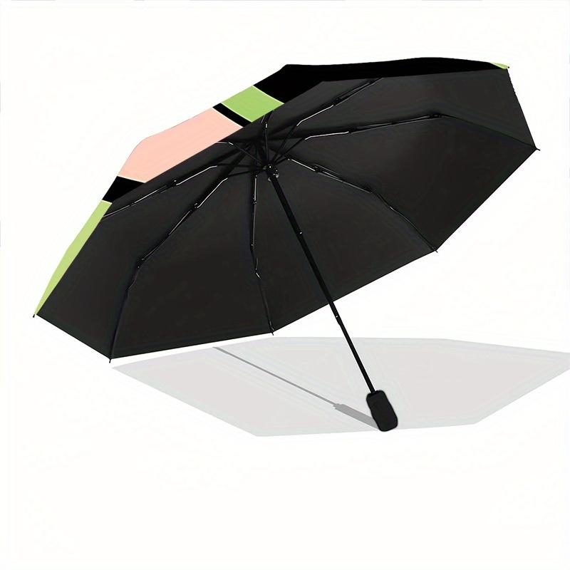 1pc Powerpuff Girls Automatic Folding Umbrella  Lightweight Design, Self-Opening/ Closing, Durable Windproof Travel Umbrella A0826042