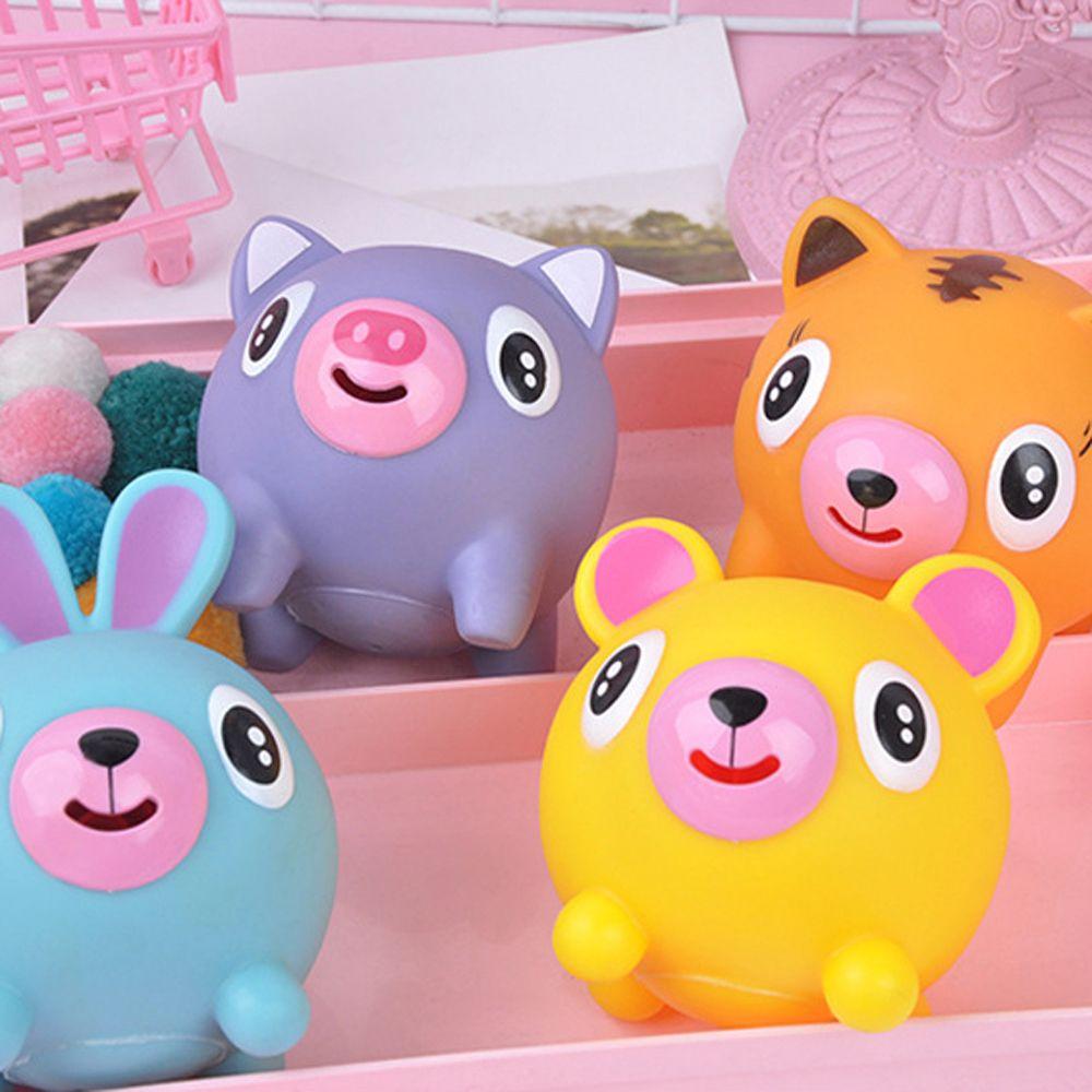 Soft Rubber Stretchable Squeeze Toy Antistress Jabber Ball Tongue Out Talking Animal Antistresstoys