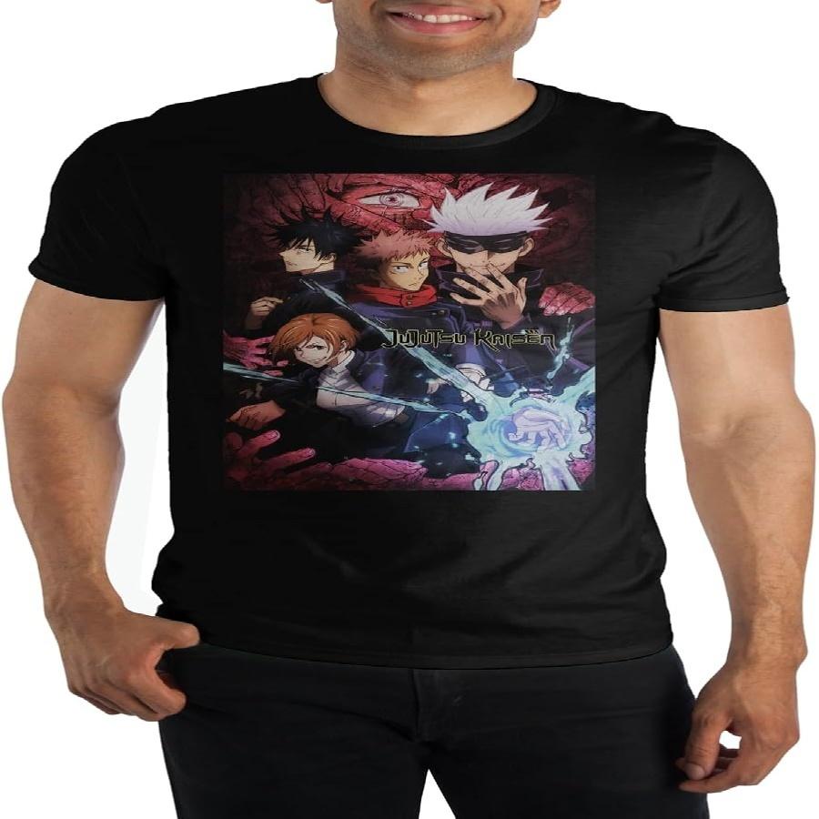 Черная футболка Bioworld с изображением обложки аниме Jujutsu Kaisen S
