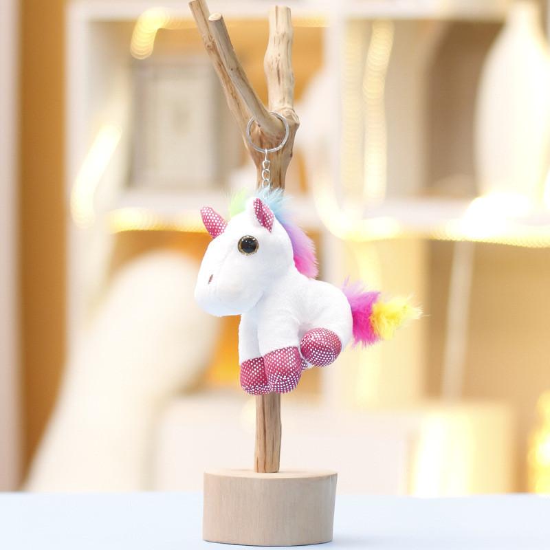 Mini Plush Unicorn Doll Key Chain Pendant For Girls Gift And Collector Item