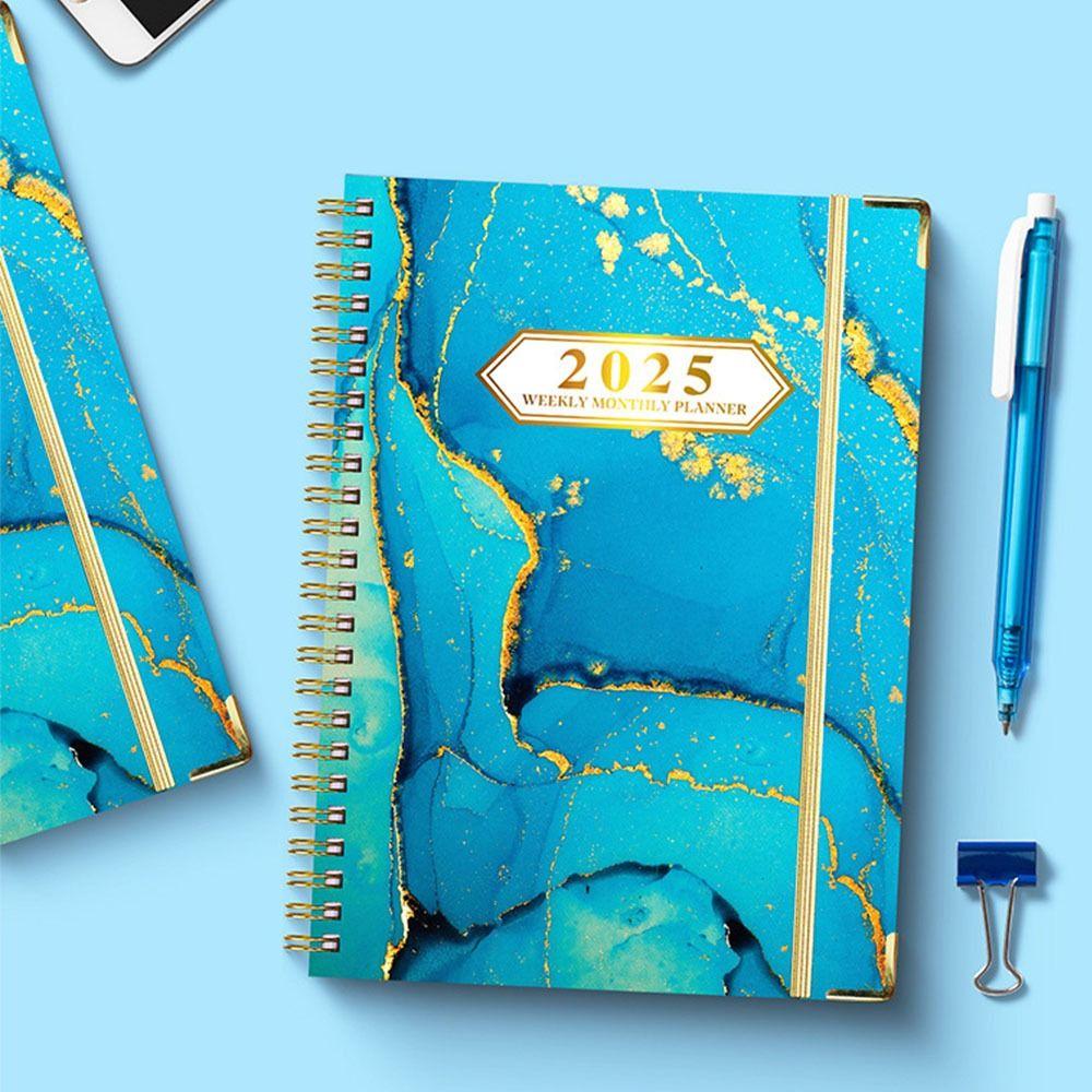 Loose-leaf  Coil 2025 Agenda Planner Notebook Thicken Diary Notebook A5  Schedules Notepad  Student